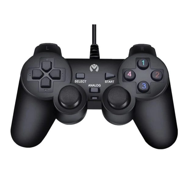 Геймпад для ПК и ноутбука Mikuso GP-USB006 Black Геймпад для ПК и ноутбука Mikuso GP-USB006 Black