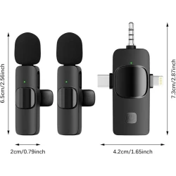 Беспроводной микрофон Blutooth Teledoctor-012 Aux 3.5mm Type-C Lightning