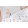 Комплект детского постельного белья для девочек Yataş Nuala, пододеяльник 100x150 см, простыня 120x190 см, наволочка 35x45 см, односпальный, хлопок, Pudra Комплект детского постельного белья для девочек Yataş Nuala, пододеяльник 100x150 см, простыня 120x190 см, наволочка 35x45 см, односпальный, хлопок, Pudra