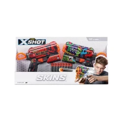Oyun dəsti Zuru X-Shot Skins Flux, 2 blaster, 16 darts, 8+, rəngbərəng