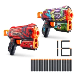 Oyun dəsti Zuru X-Shot Skins Flux, 2 blaster, 16 darts, 8+, rəngbərəng