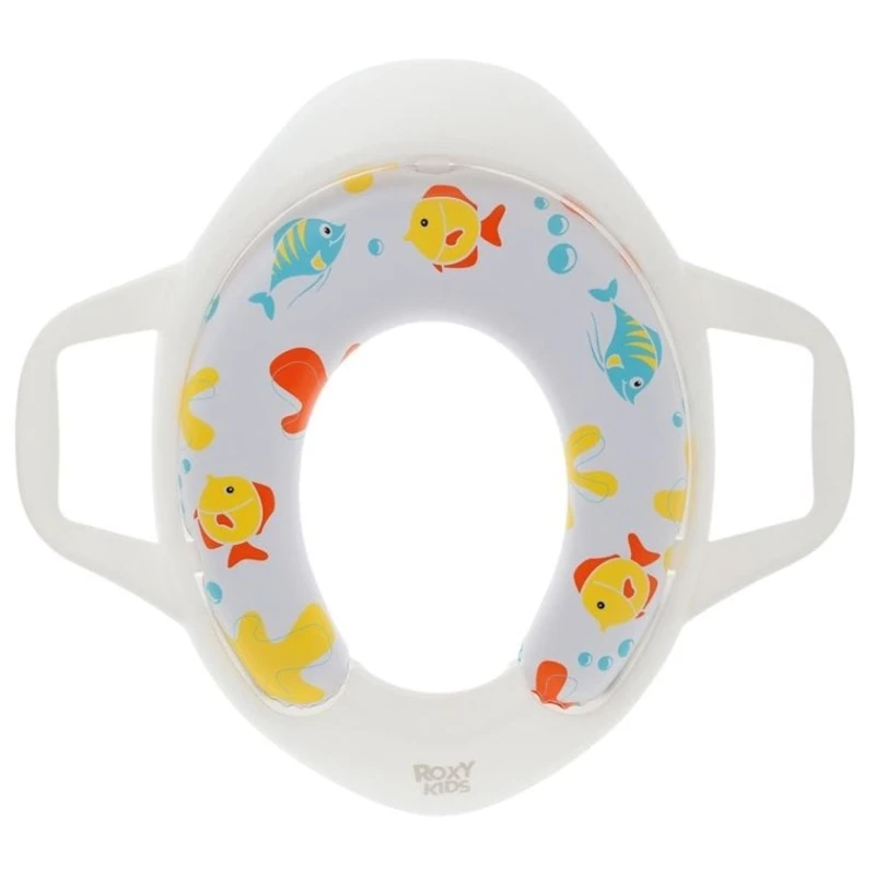 Адаптер для унитаза Roxy Kids Fishlife RTS-622-111, с ручками, белый