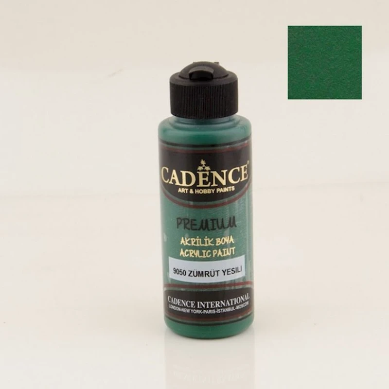 Декоративная акриловая краска Cadence Premium Acrylic Paint 9050 Emerald, Изумрудный, 120 мл Декоративная акриловая краска Cadence Premium Acrylic Paint 9050 Emerald, Изумрудный, 120 мл