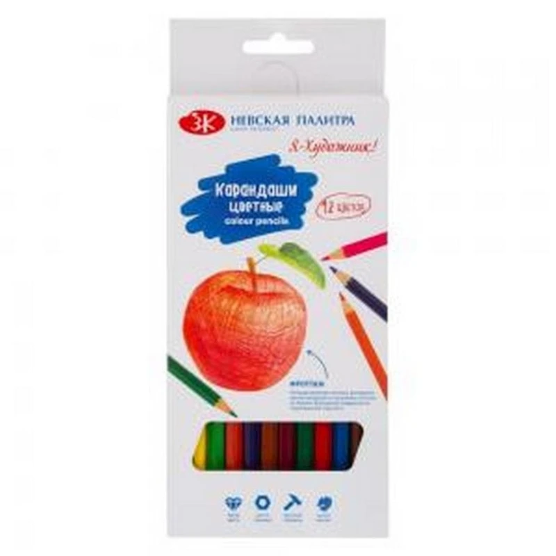 Набор цветных карандашей Невская палитра, Набор цветных карандашей Невская палитра,