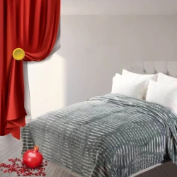 Örtük Narlı 000984, 230x250 sm, ikinəfərlik, bambuk, boz