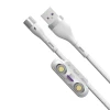 Maqnit USB kabeli Baseus Zinc Magnetic Safe Fast Charging Data Cable USB to Micro USB, Type-C, Lightning 3in1 5A White 1m