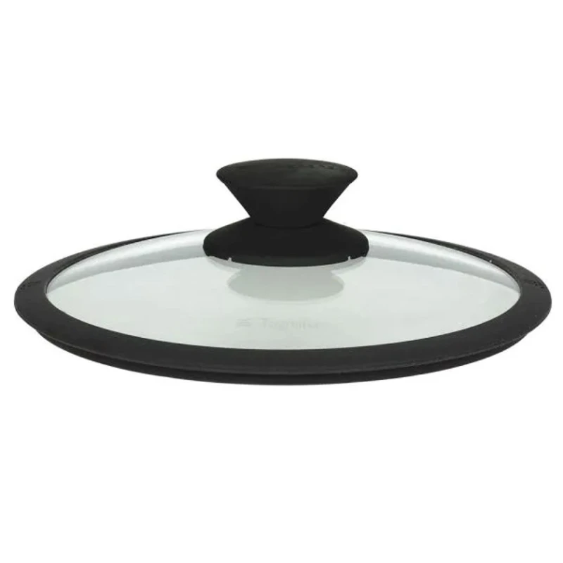 Крышка Tognana, стекло/силикон, черная, 32 см