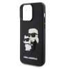 Чехол Green Lion 3D Rubber KarlLagerfeld and Choupette для Apple iPhone15 Pro Max Black