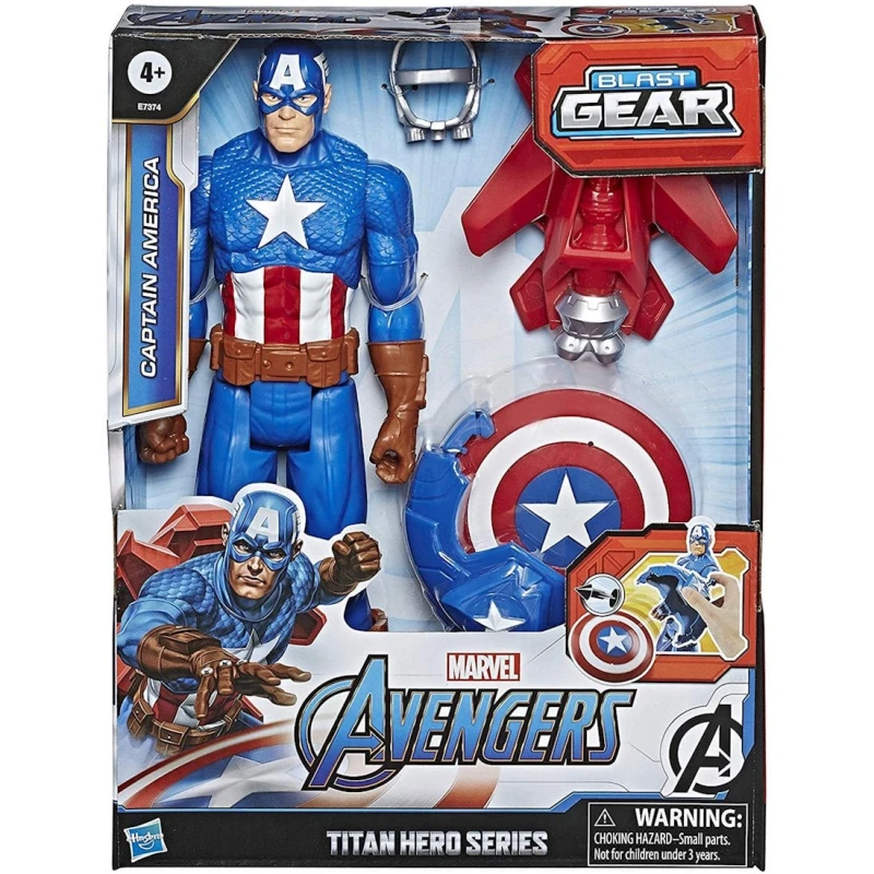 Игровой набор Hasbro Marvel Avengers Мстители Титан Капитан Америка с аксессуарами Игровой набор Hasbro Marvel Avengers Мстители Титан Капитан Америка с аксессуарами