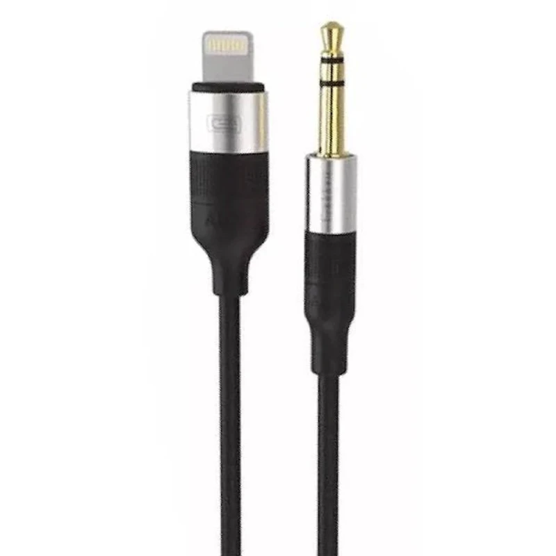 Кабель AUX Earldom ET-AUX54 Mini Jack 3.5mm - Lightning Black 1 м
