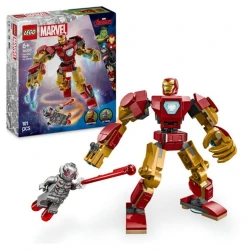 Конструктор LEGO Marvel Iron Man Mech VS Ultron 76307, 6+ лет, 101 элемент
