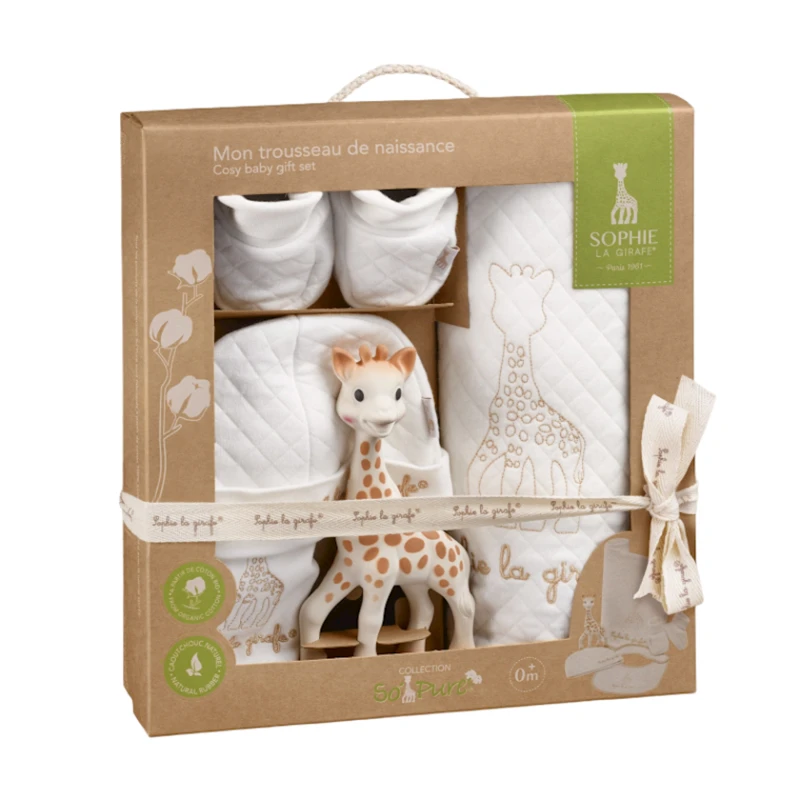 Yeni doğulmuş körpələr üçün hədiyyə dəsti Sophie la Girafe Mon Trousseau de Naissance, 0+ ay Yeni doğulmuş körpələr üçün hədiyyə dəsti Sophie la Girafe Mon Trousseau de Naissance, 0+ ay