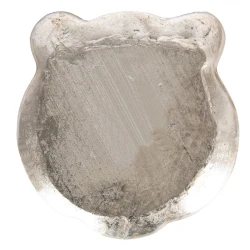 Декоративная чаша Clayre & Eef 6PR4773, 19x19x2 см, полирезин, серебристая