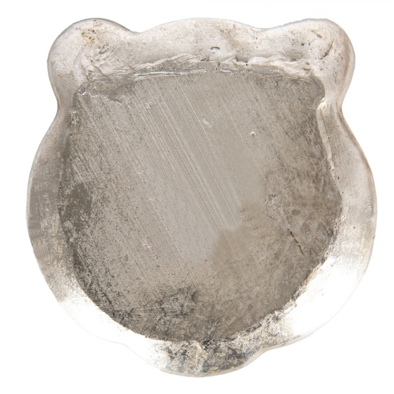 Декоративная чаша Clayre & Eef 6PR4773, 19x19x2 см, полирезин, серебристая