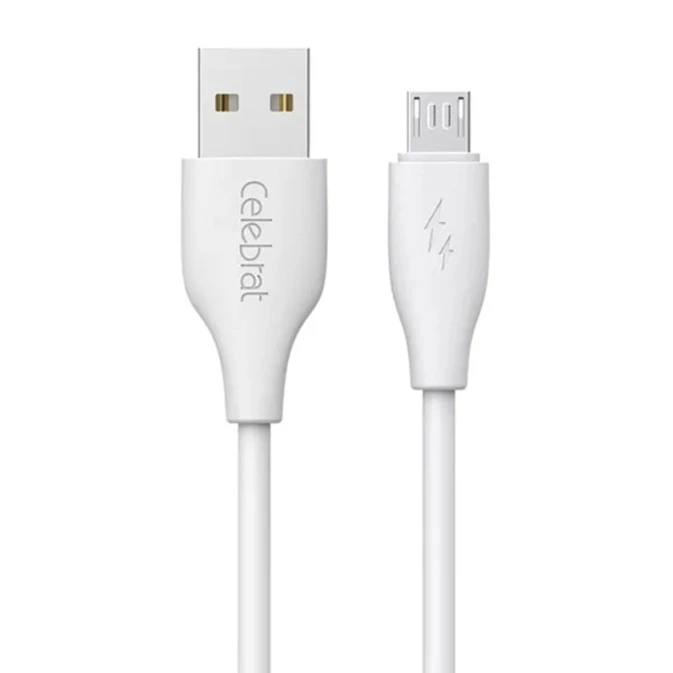 Kabel Celebrat CB-31 A-M USB to Micro USB, 1 m, White