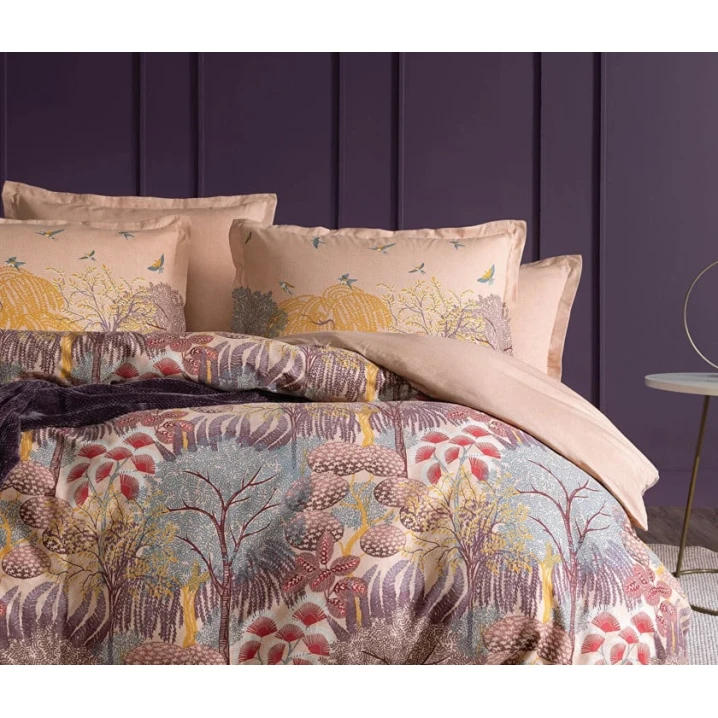 Комплект постельного белья Yataş Inell, пододеяльник 160x220 см, простыня 180x240 см, 1 наволочка 50x70 см, хлопок, полутораспальный