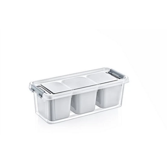 Qida saxlama konteyneri Hobby Life 021065 1.8 l, 1 əd, 27.3x11.3x9 sm, plastik, qapaqla, çeşiddə