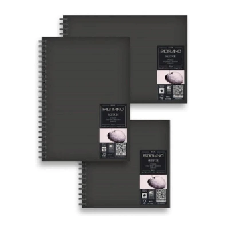 Скетчбук для эскизов на спирале Fabriano Portrait A4 21х29.7 см 110г/м² 80л Скетчбук для эскизов на спирале Fabriano Portrait A4 21х29.7 см 110г/м² 80л