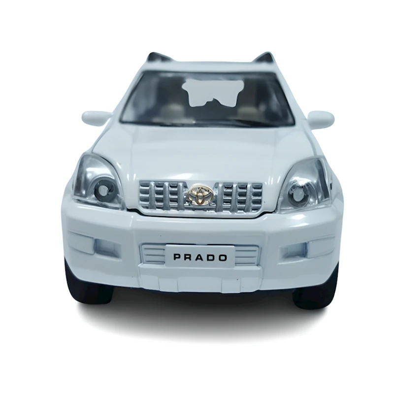 Машинка Toyota Prado, 14.5x5.5x4 см, белая Машинка Toyota Prado, 14.5x5.5x4 см, белая