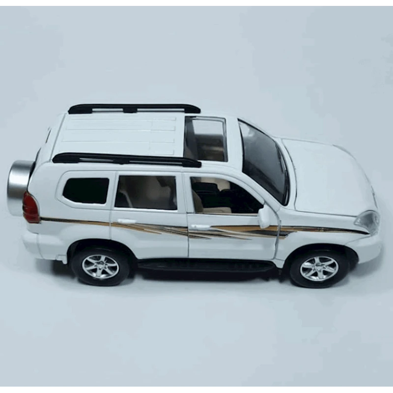 Машинка Toyota Prado, 14.5x5.5x4 см, белая Машинка Toyota Prado, 14.5x5.5x4 см, белая