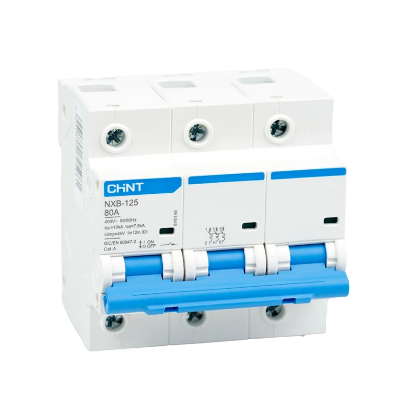 Автоматический выключатель Chint NXB-125 3P 80A 10kA x-C Автоматический выключатель Chint NXB-125 3P 80A 10kA x-C