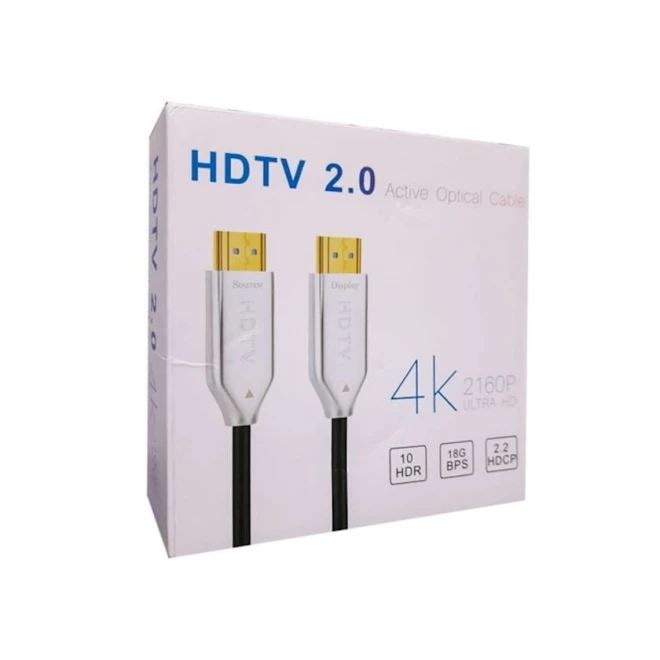 Kabel HDMI Optic50M White/Black