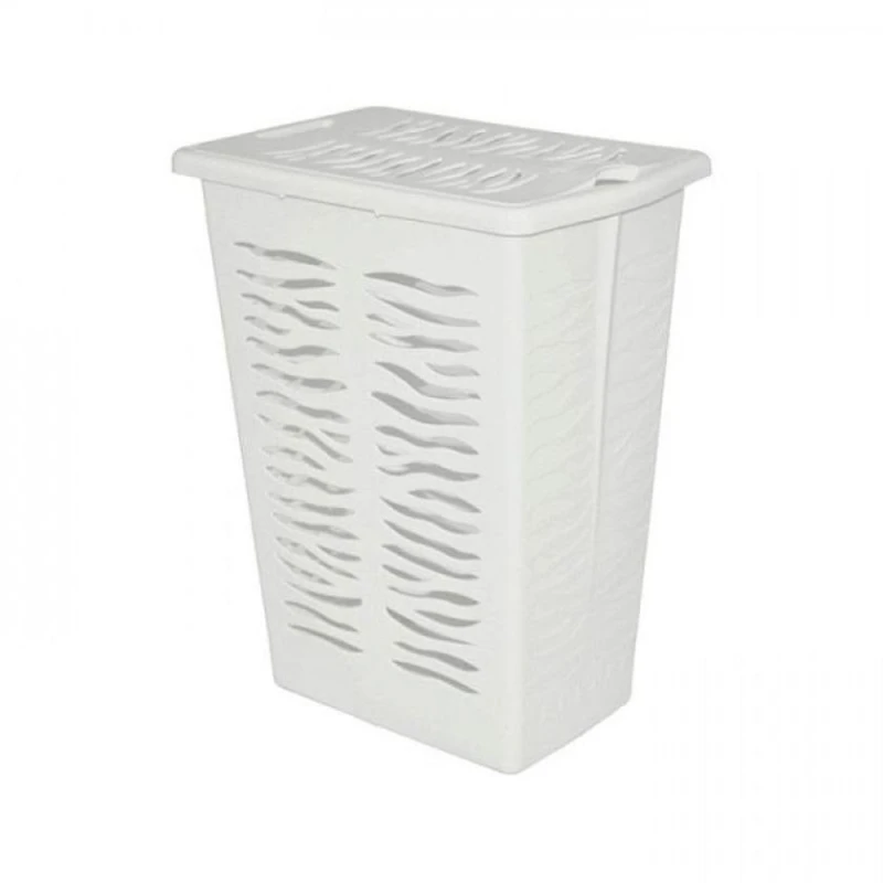 Çamaşır üçün səbət Plast Team Rambai, plastik, açıq boz, 37х26х49 sm