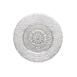Boşqab Luigi Bormioli Arabesk Sottopiatto dairə, 32 sm, şüşə, şəffaf