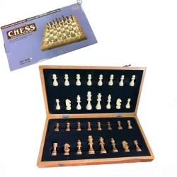 Шахматы WS0528, белые/коричневые, 50x50 см Шахматы WS0528, белые/коричневые, 50x50 см