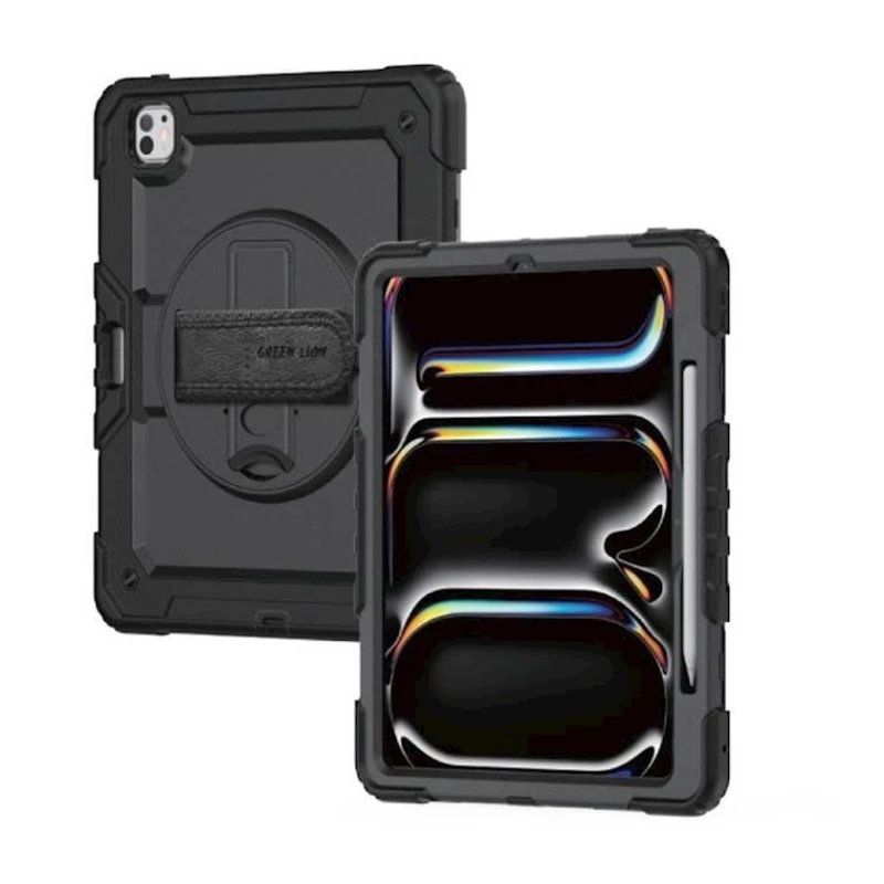 Planşet üçün çexol Green Lion Trioshield Apple iPad Pro 13 üçün Case Black