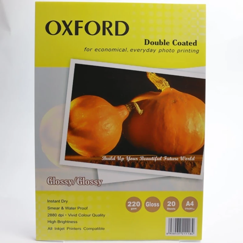 Фотобумага Oxford, High Glossy A4, 220 гр, 20 стр Фотобумага Oxford, High Glossy A4, 220 гр, 20 стр