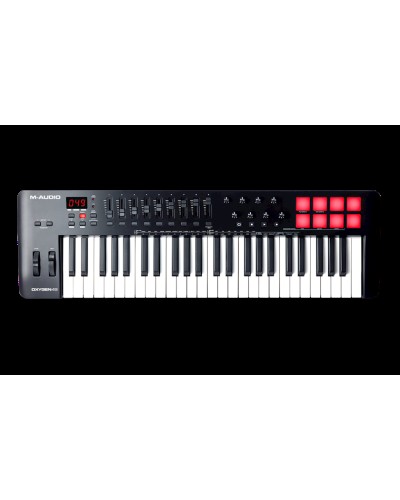 Midi-klaviatura M-Audio Oxygen 49 MK5, 25 klaviş, 2.9 kq, ağ/qara, 814x243x94 mm