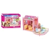 Дом для кукол Barbie BB2002, 32x7x24 см, розовый