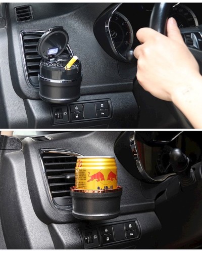 Avtomobil üçün külqabı Led Light Cover Smokeless Car Ashtray
