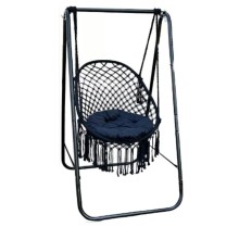 Qamak-kreslo 363, 153x92x85 sm, polad/parça, qara
