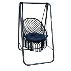 Кресло-гамак 363, 153x92x85 см, сталь/ткань, черное Кресло-гамак 363, 153x92x85 см, сталь/ткань, черное