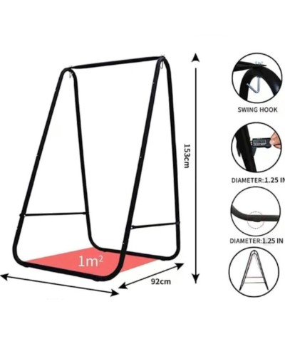 Qamak-kreslo 363, 153x92x85 sm, polad/parça, qara