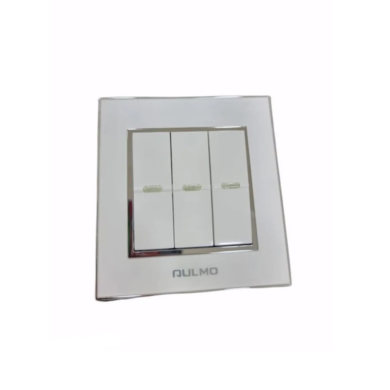 Выключатель тройной Aulmo, белый