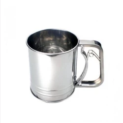 Кружка-сито, 13x10x16 см, нержавеющая сталь, серебристый