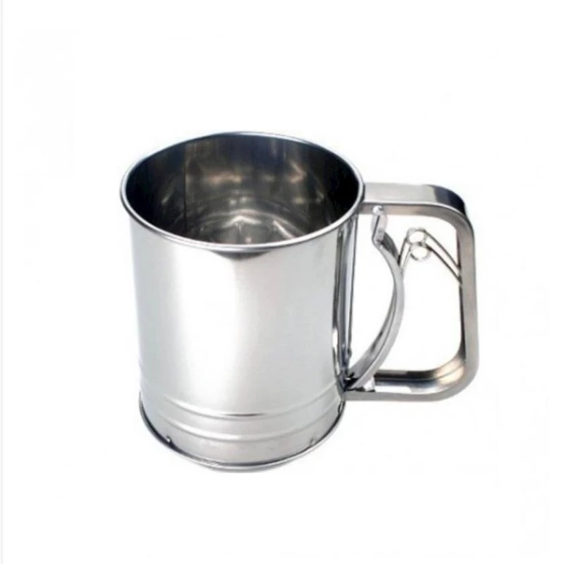 Кружка-сито, 13x10x16 см, нержавеющая сталь, серебристый