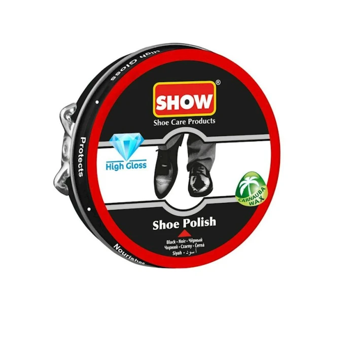 Krem ayaqqabı üçün diskdə Show qara, 50 ml