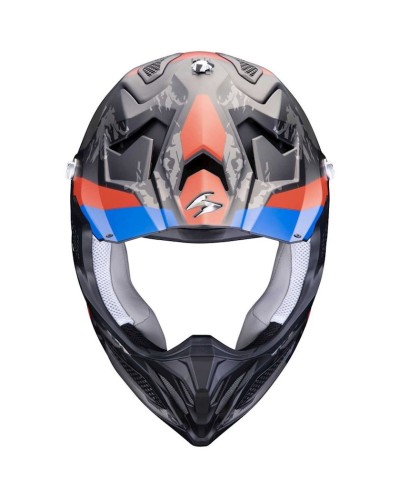 Motosikl dəbilqəsi Scorpion VX-22 AIR CX Matt Black/Blue/Red, ölçü XL