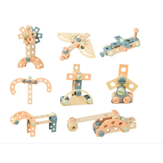 Конструктор MSN23017, дерево, 56 шт