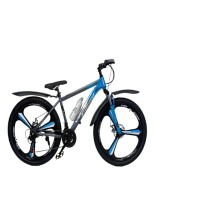 Velosiped Velostrim Mercedes, boz/mavi, ölçü 26