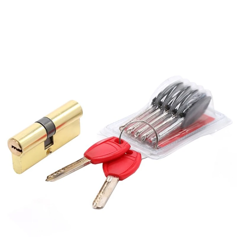 Цилиндровый механизм BK155, 7 ключей, желтый, 70 мм Цилиндровый механизм BK155, 7 ключей, желтый, 70 мм