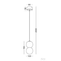Подвесной светильник Lustore LSP399-GD