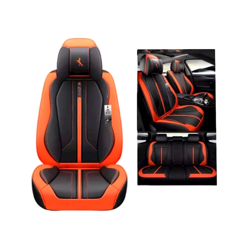 Oturacaq üçün çexol Deluxe Boss Ferrari Series Black/Orange
