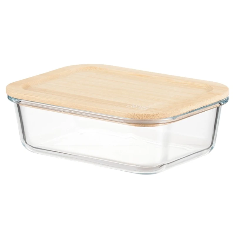 Контейнер Gipfel Stor 51955, стекло/бамбук, прозрачный/коричневый, 1000 мл Контейнер Gipfel Stor 51955, стекло/бамбук, прозрачный/коричневый, 1000 мл