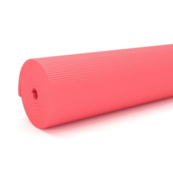 Мат для йоги WS0725, красный, 173x61x0.7 см