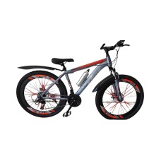 Dağ velosipedi VeloStrim 26 boz/qırmızı